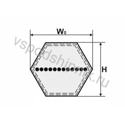Ремень многоручьевой НВВ-4500 (BB174) RUBYCON