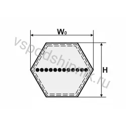 Ремень многоручьевой НВВ-4500 (BB174) RUBYCON