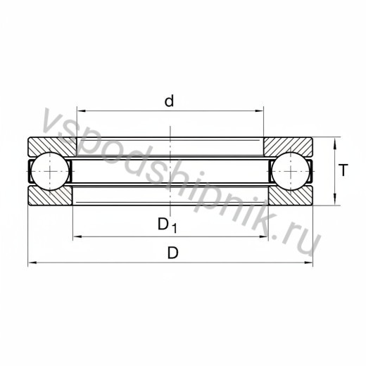 Подшипник шариковый 2903 FAG