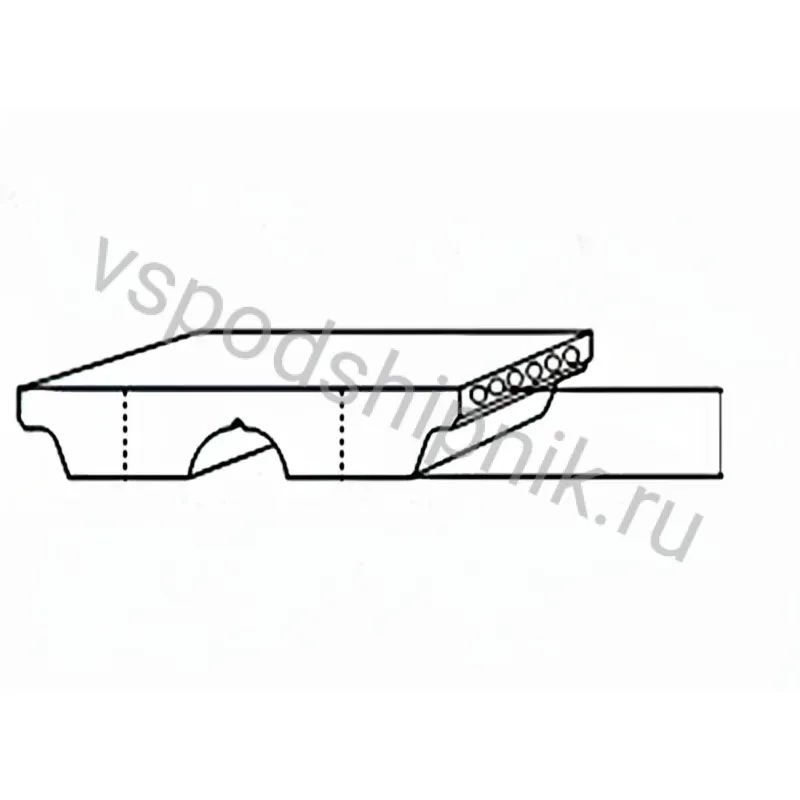 Ремень зубчатый AT5 340 (W=6) Megadyne 360