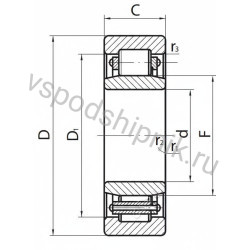 Подшипник роликовый 32144Л ППЗ