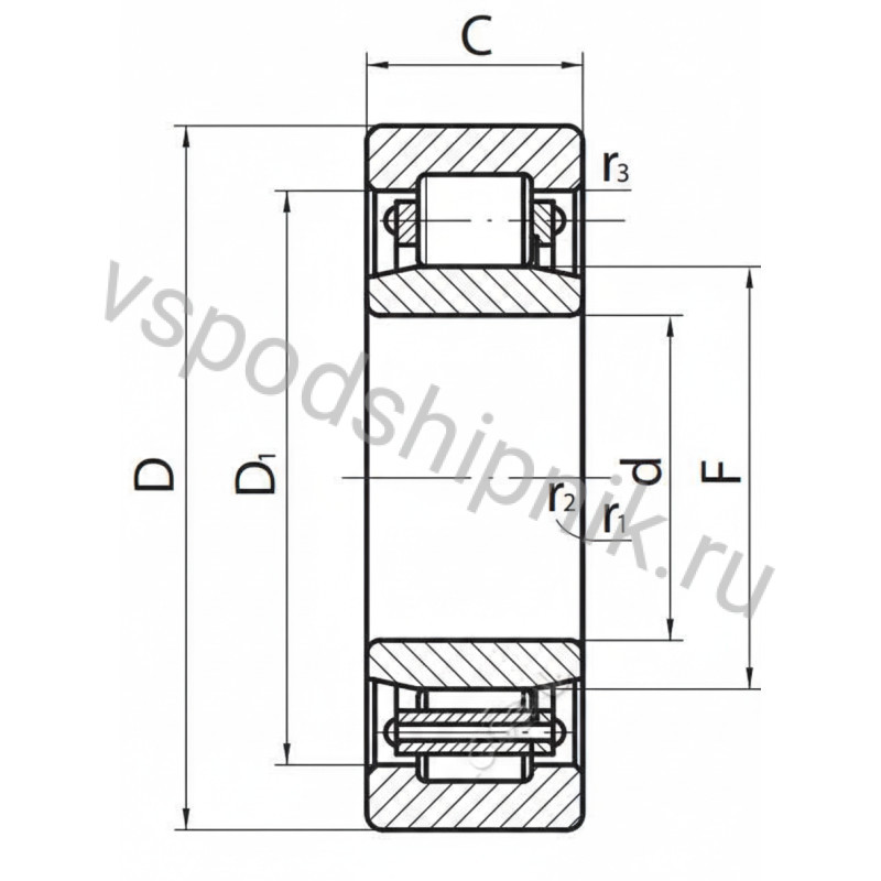 Подшипник роликовый 32144Л ППЗ 360