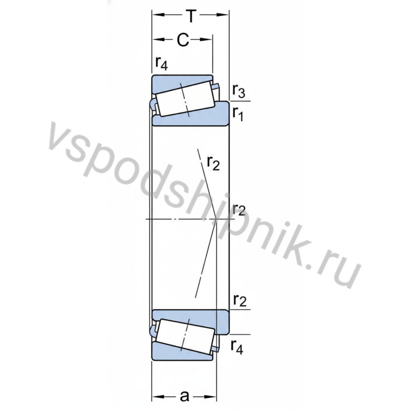 Подшипник роликовый 33020 SKF 360