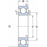 Подшипник шариковый 6001 2RSLTN9 C3LHT23 SKF