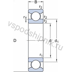 Подшипник шариковый 6001 2RSLTN9 C3LHT23 SKF