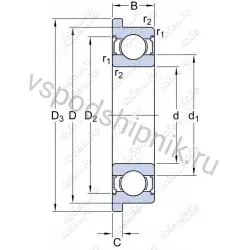 Подшипник шариковый LDI 7203-B STEEL CAGE