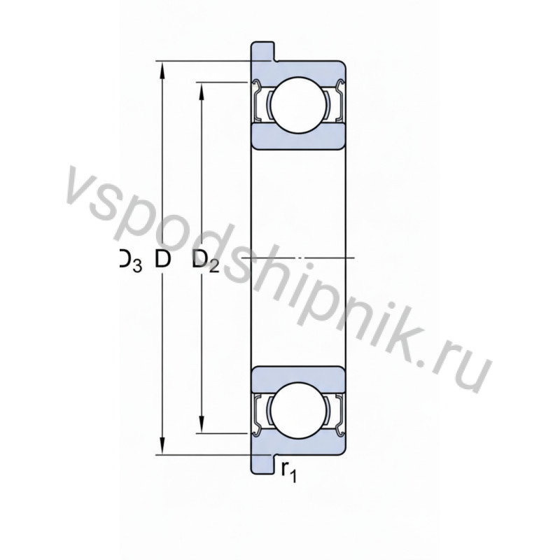Подшипник шариковый LDI 7203-B STEEL CAGE 360