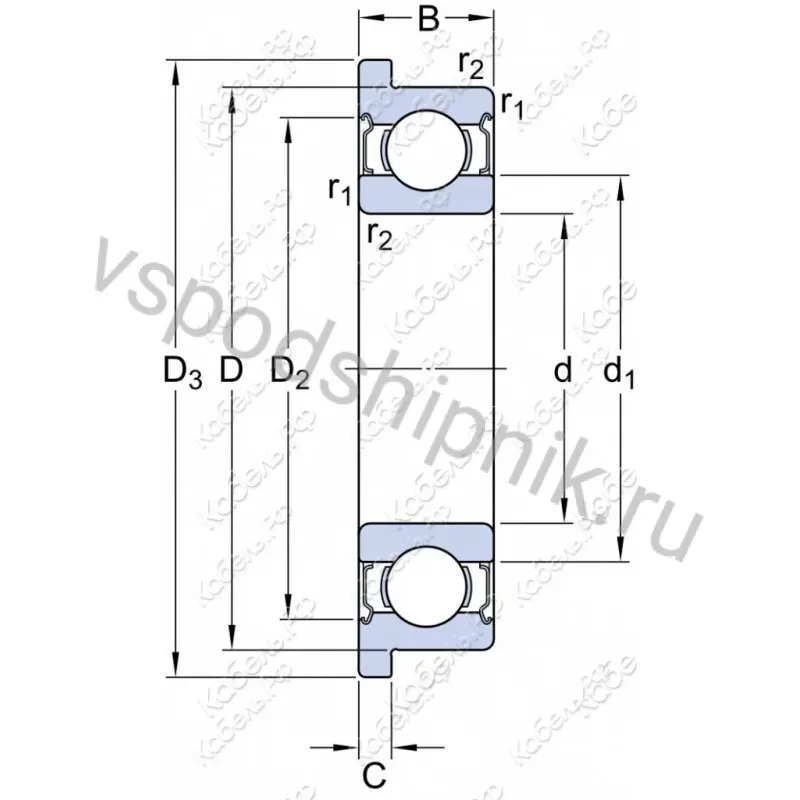 Подшипник шариковый LDI 7203-B STEEL CAGE 360