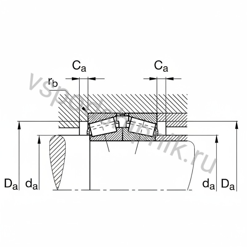 Подшипник роликовый 31314-XL-DF-A100-140 INA 360