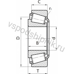 Подшипник роликовый 2007118 А ППЗ
