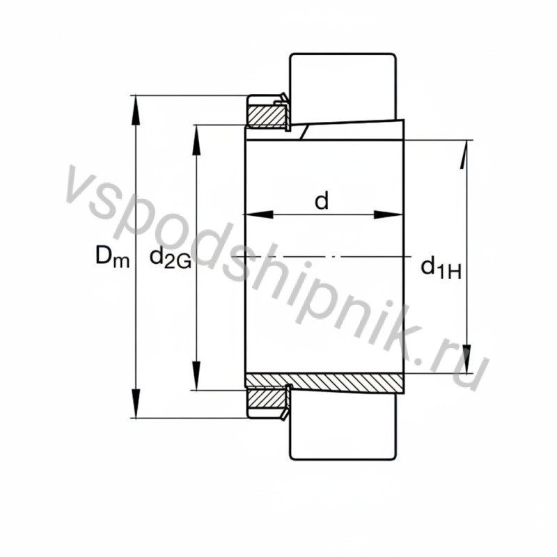 Втулка закрепительная H2348X INA 360