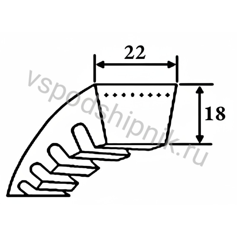 Ремень клиновой XPC 3350 SWR 360
