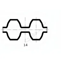 Ремень DSTD 1890 DS14M ширина 40 мм CSHBELT