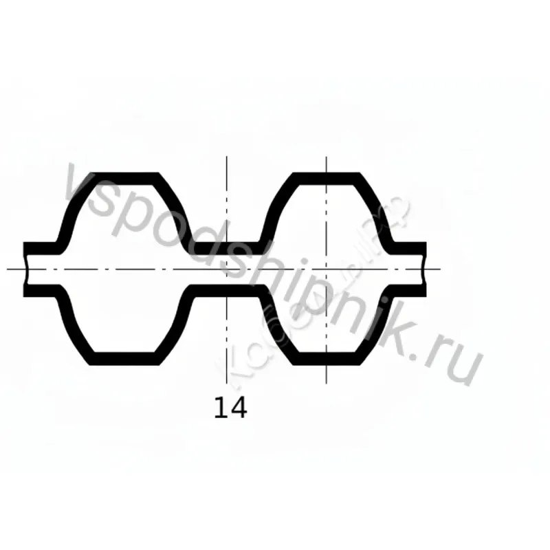 Ремень DSTD 1652 DS14M ширина 40 мм CSHBELT 360