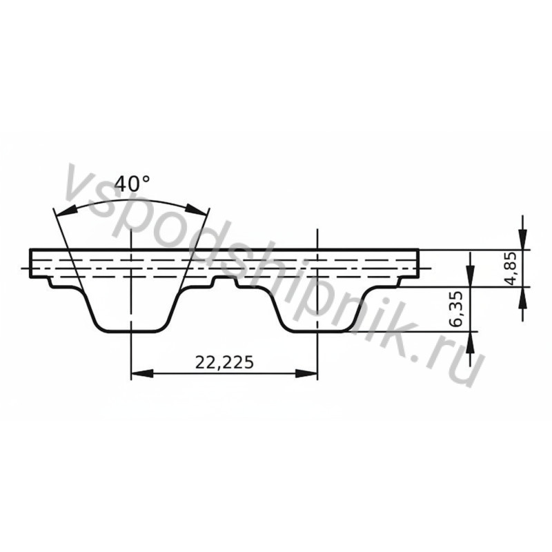 Ремень 1750 XH SIT 360