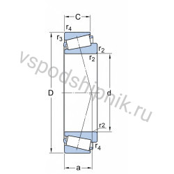 Подшипник роликовый 30232 SKF