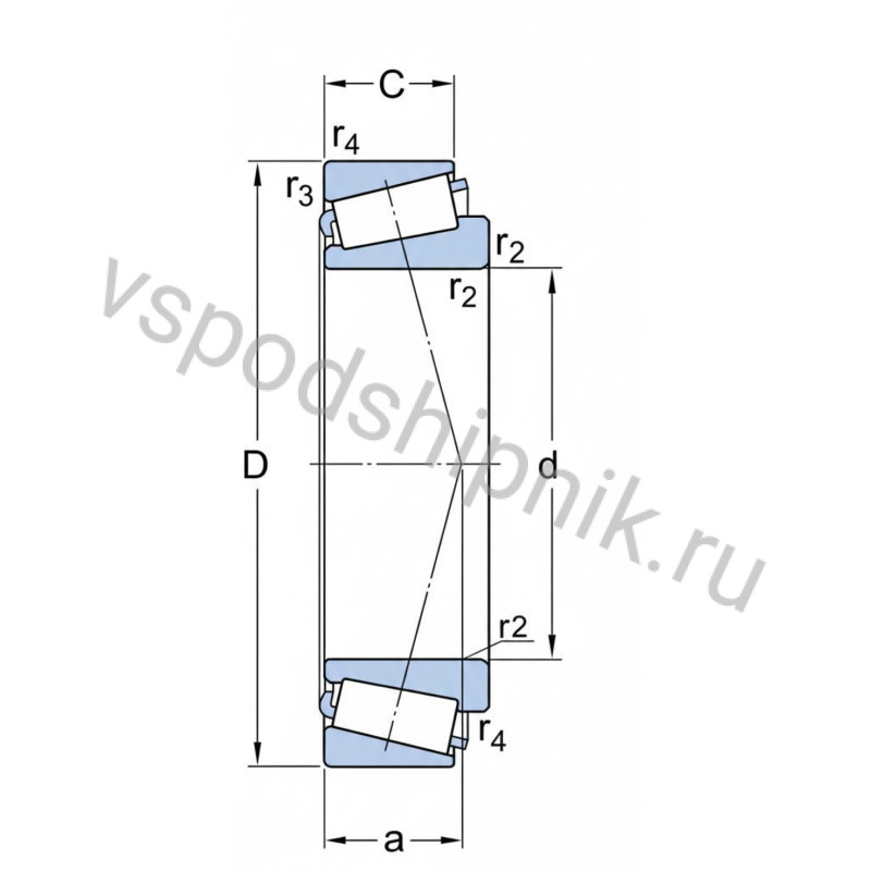 Подшипник роликовый 32318 SKF 360