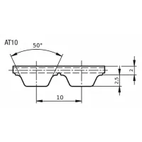 Ремень 100 AT10 CSHBELT