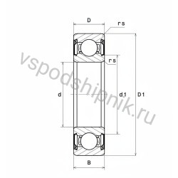 Подшипник шариковый 6316ZZC3/2AS NTN