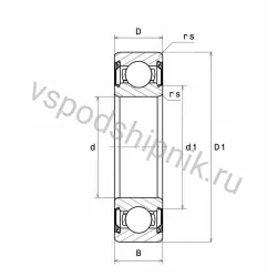 Подшипник шариковый 6316ZZC3/2AS NTN