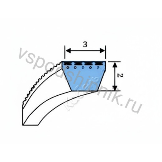 Ремень клиновой 3M 710 Mitsuboshi