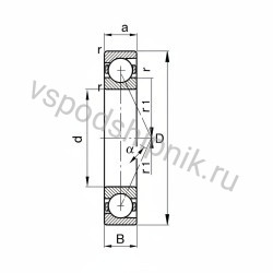 Подшипник шариковый B71908-E-T-P4S FAG