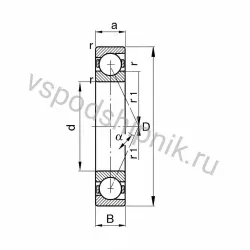 Подшипник шариковый B71908-E-T-P4S FAG