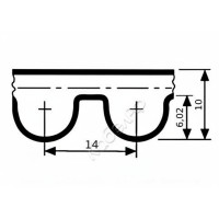 Ремень HTD 14M 40 CSHBELT