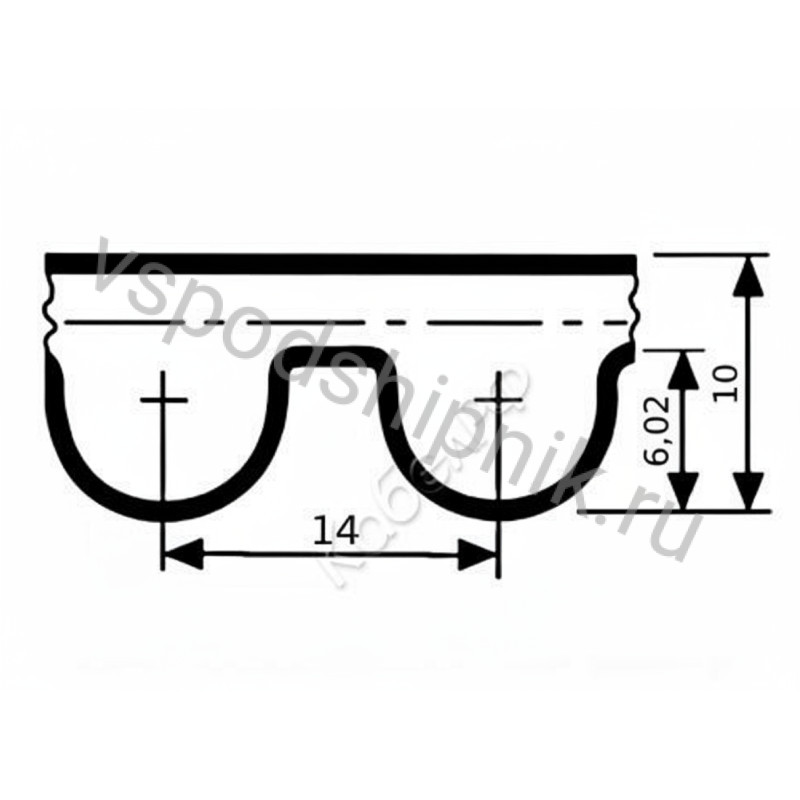 Ремень HTD 14M 85 CSHBELT 360