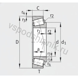 Подшипник роликовый 30224-A FAG