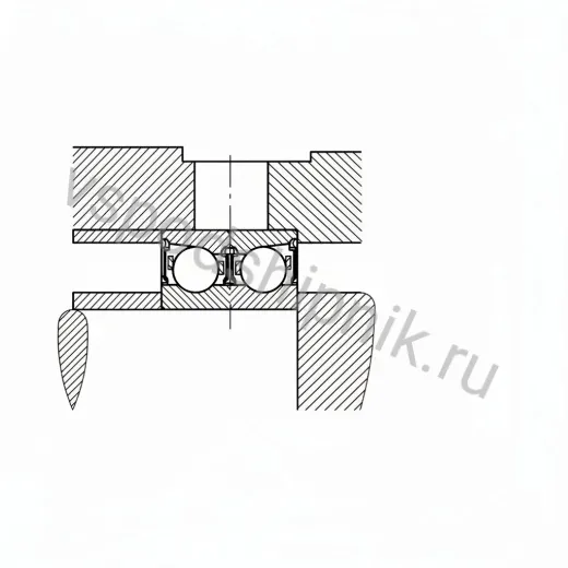 Подшипник шариковый HCB7206-E-2RSD-T-P4S INA