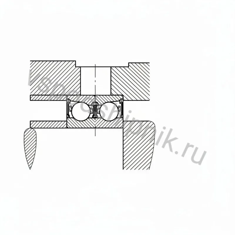Подшипник шариковый HCB7206-E-2RSD-T-P4S INA 360