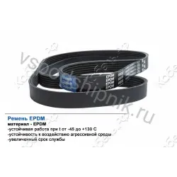 Ремень поликлиновой 10PK1560 EPDM GLOBELT