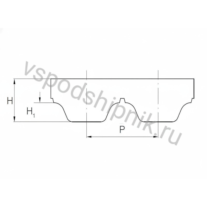 Ремень зубчатый AT10 1250 (W=32) Megadyne 360