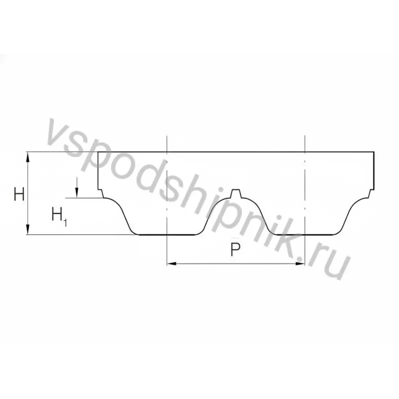 Ремень зубчатый AT10 1720 (W=50) Megadyne 360
