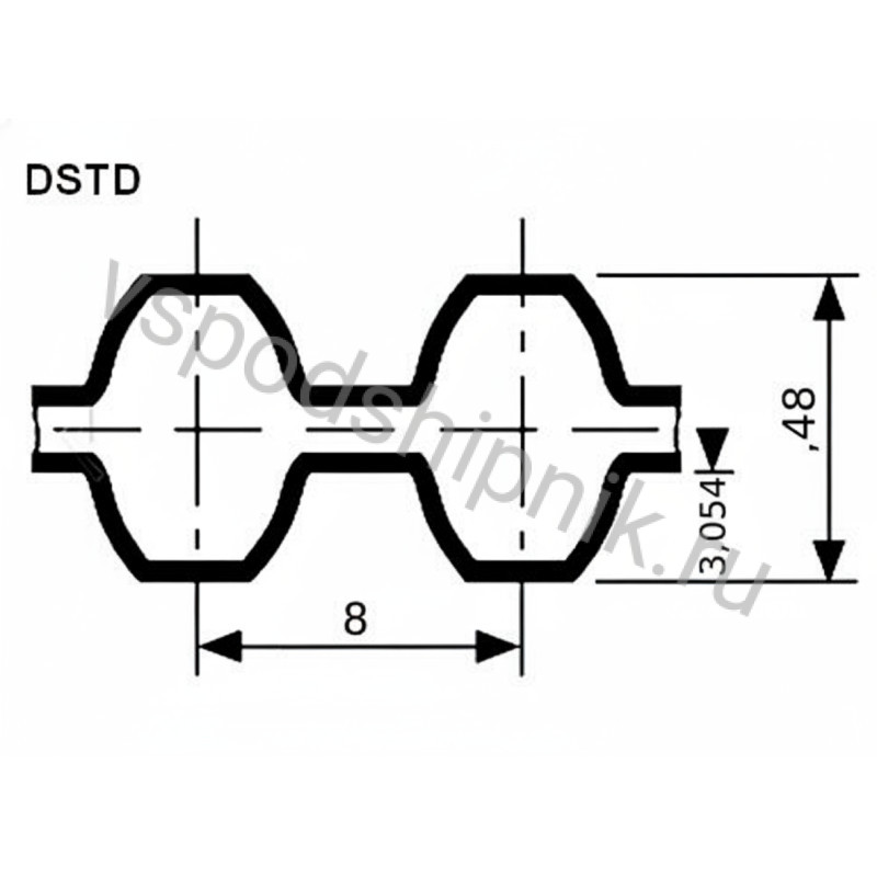 Ремень DSTD 1616 DS8M ширина 20 мм CSHBELT 360