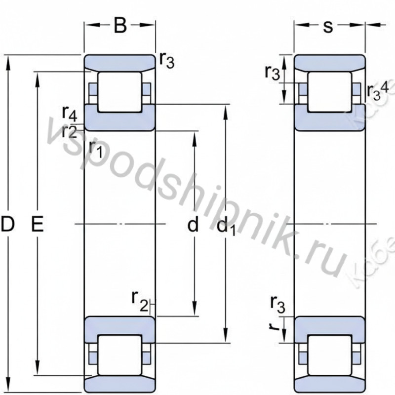 Подшипник роликовый 6-2322 Л ППЗ 360