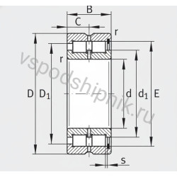 Подшипник роликовый SL185028 FAG