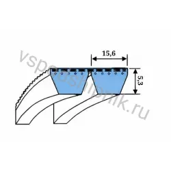 Ремень клиновой многоручьевой 2R 7M 950 Mitsuboshi
