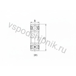 Подшипник шариковый 634 2RS CRAFT