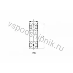 Подшипник шариковый 634 2RS CRAFT