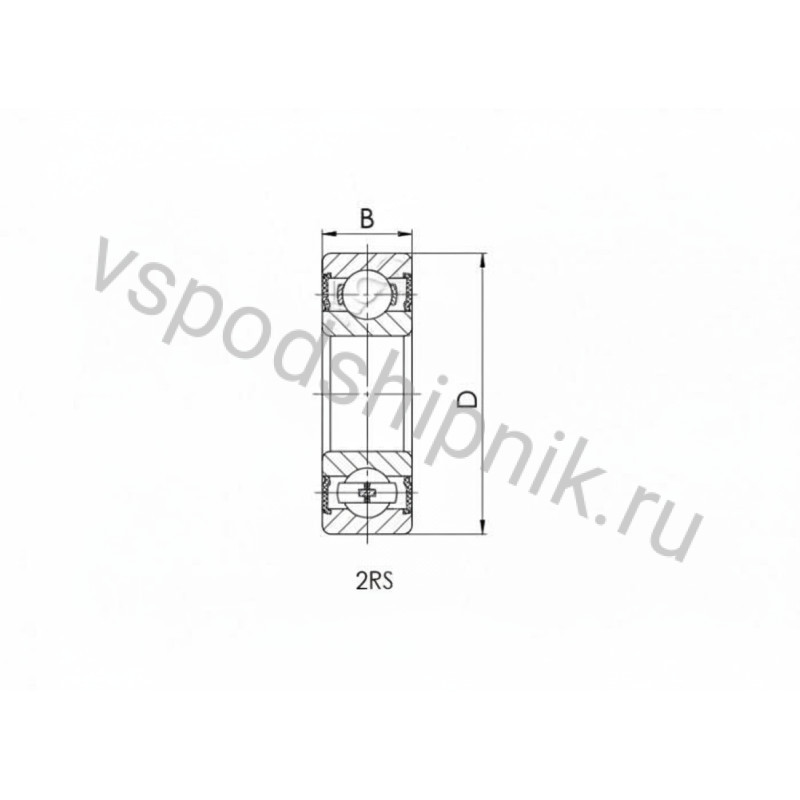 Подшипник шариковый 634 2RS CRAFT 360