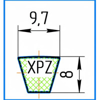 Ремень клиновой XPZ-537 Lw / Ld