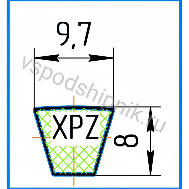 Ремень клиновой XPZ-1437 Lw / Ld 360