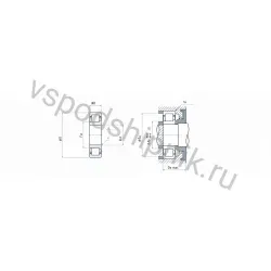 Подшипник роликовый NJ308ET NSK