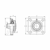 Узел подшипниковый LDI UCF201 SS KIT