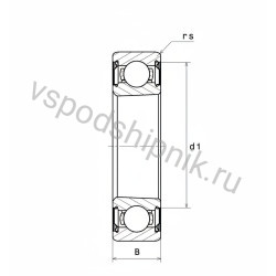 Подшипник шариковый 6206 K ZZ C3 SNR