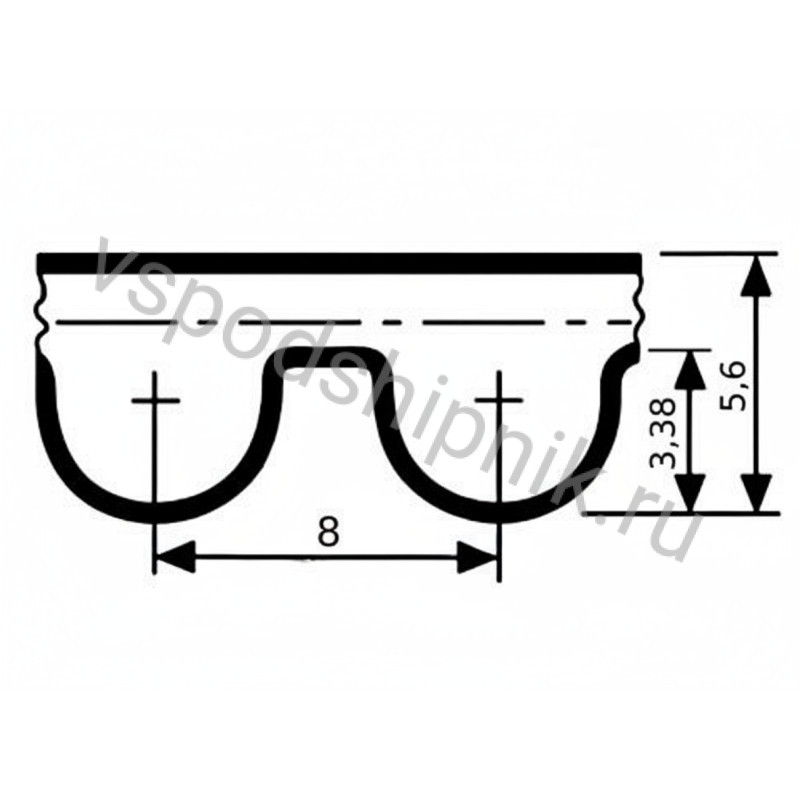 Ремень HTD 8M 100 CSHBELT 360