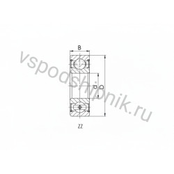 Подшипник шариковый 6321 ZZ CRAFT