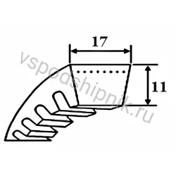 Ремень клиновой BX 44 Ld=1163 мм SWR